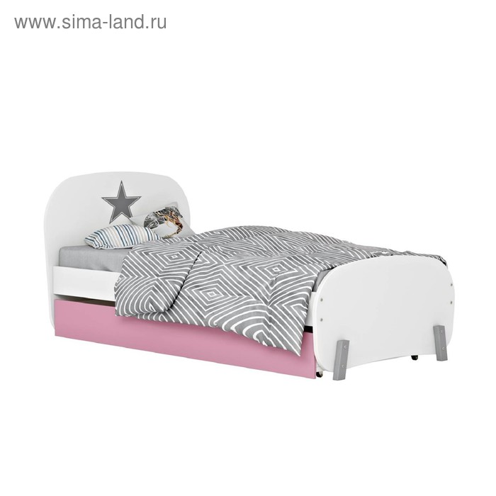 Ящик для кровати детской Polini kids Mirum 1910, розовый