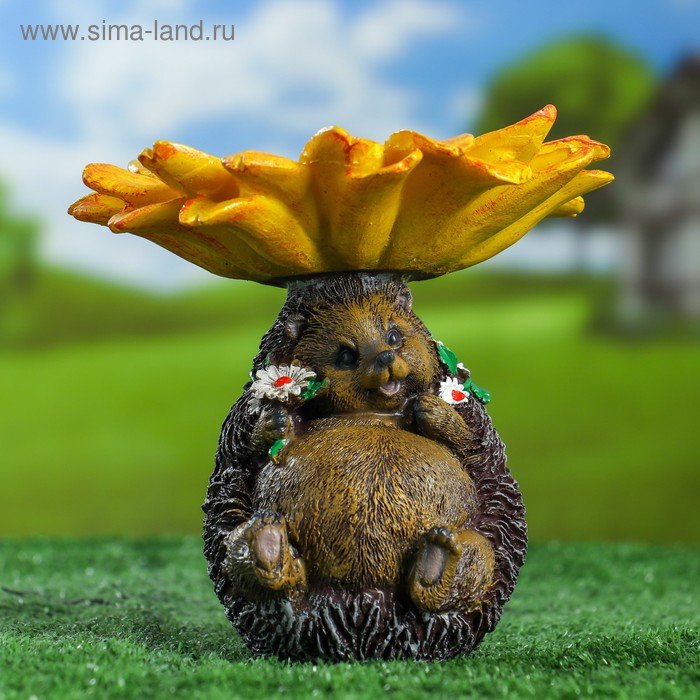 

Садовая фигура "Кормушка Ежик" 17х17см
