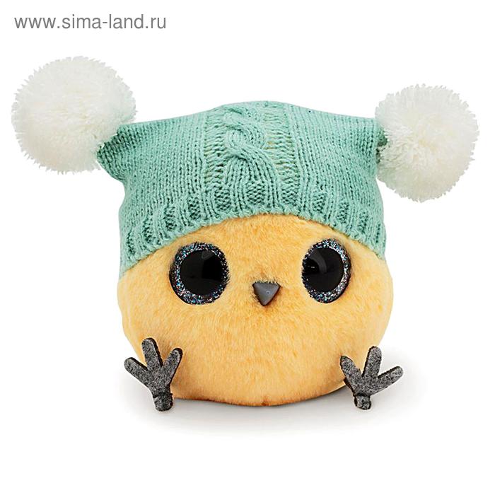 

Мягкая игрушка «КТОтик в шапке с двумя помпонами», 13 см, цвет МИКС