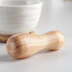 

Ступка для специй 250 мл "Эстет", с пестиком, на деревянной подставке