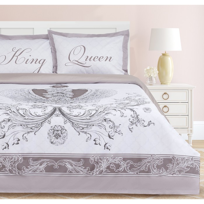 

Постельное бельё «Этель» 2 сп King&Queen 175*215 см,200*215 см,50*70+4 см - 2 шт