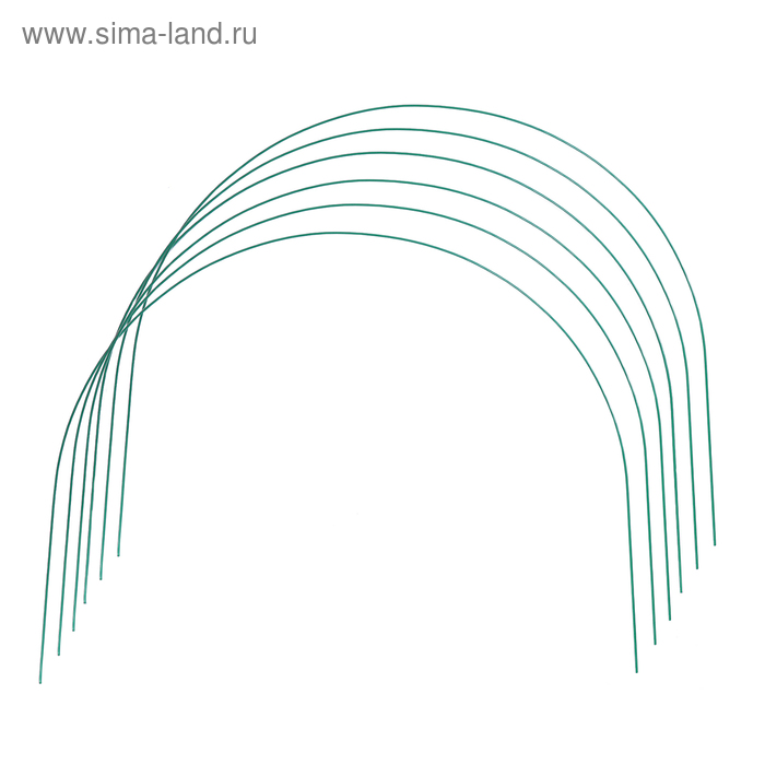 Комплект дуг для парника прут в кембрике 22 м d 5 мм набор 6 шт 241₽