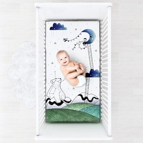 

Простыня на резинке, размер 60 × 120 см, принт little prince