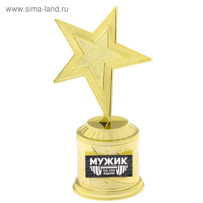 

Фигура звезда литая «Настоящий мужик», 16,5 х 6,3 см