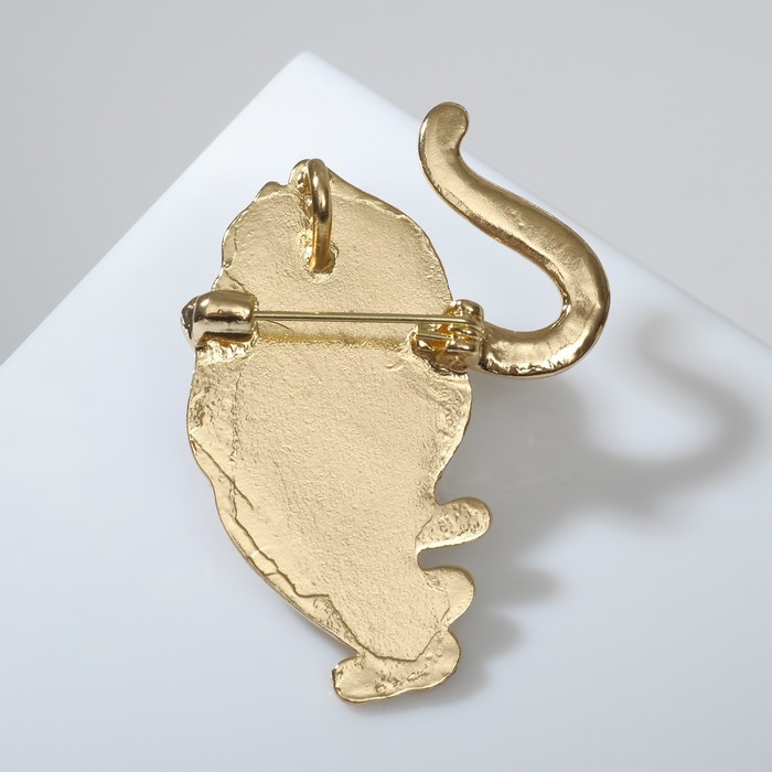 

Брошь "Тигр", цвет чёрный в золоте