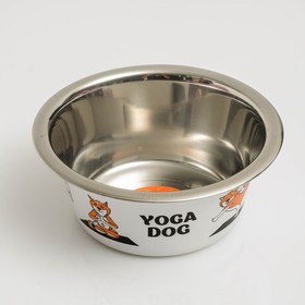 Миска стандартная "Пижон. Yoga Dog", 450 мл