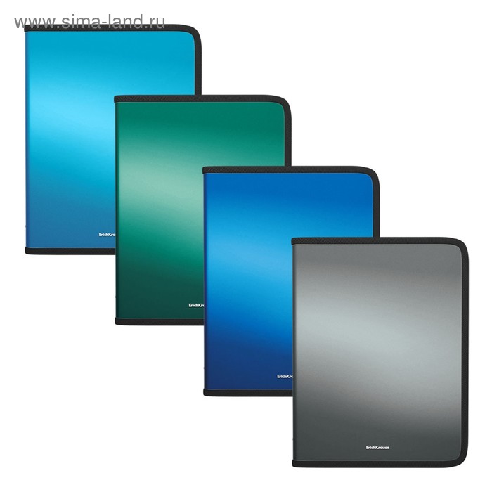 

Папка на молнии ErichKrause "Matt Ice Metallic" А5+, микс