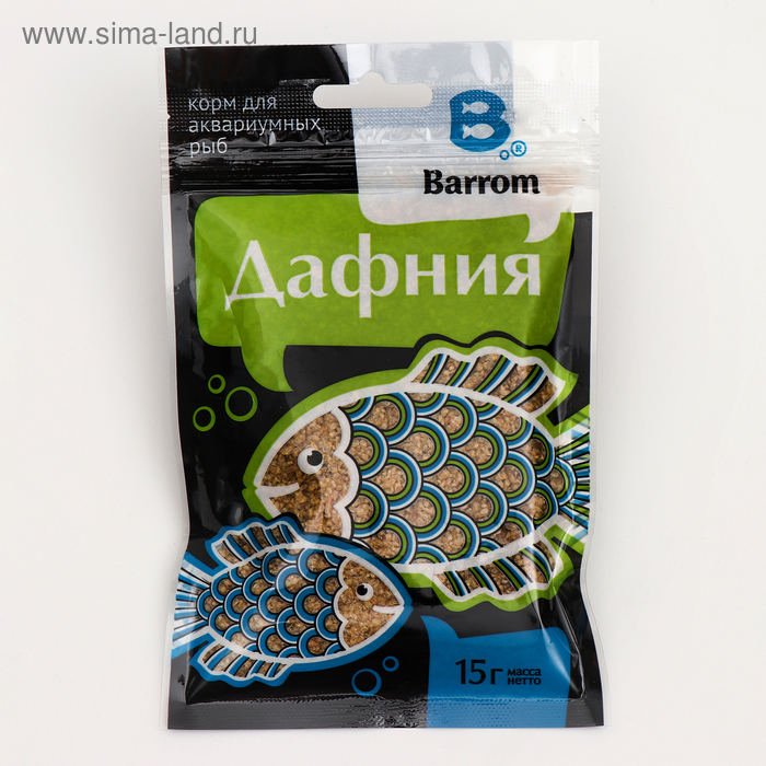 Корм для рыб Barrom дафния, 15 г