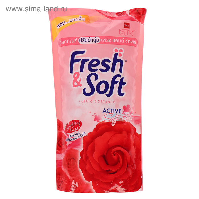 LION THAILAND Fresh&Soft Кондиционер для белья парфюмированный Искристый Поцелуй 600 мл кондиционер для белья парфюмированный сменный блок lion fresh