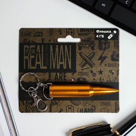 Флеш-карта на открытке Real Man, 4 ГБ Ош