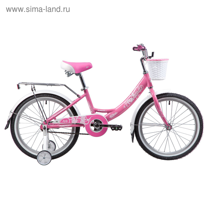фото Велосипед 20" novatrack girlish line, 2020, цвет розовый