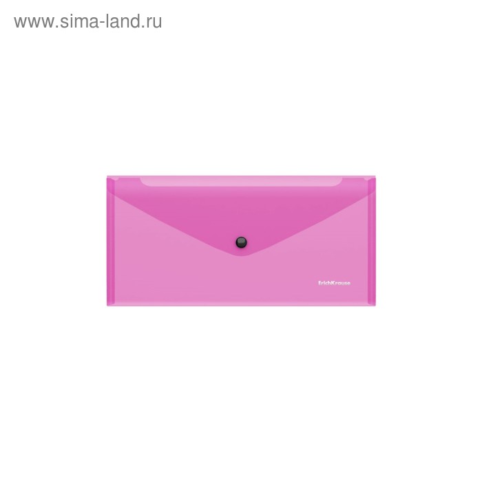 

Папка-конверт на кнопке 255 х 130 мм (Travel) ErichKrause "Glossy Vivid", полупрозрачная, 180 мкм, синяя