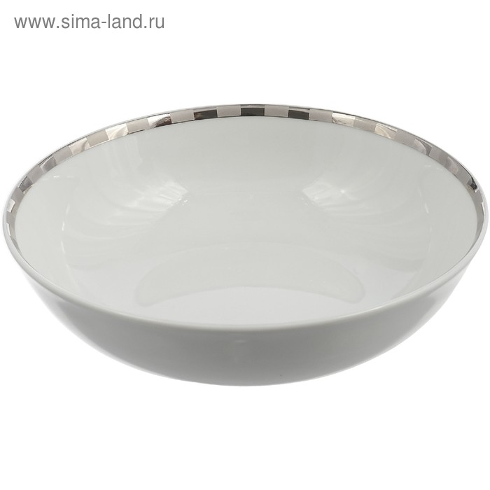 

Салатник круглый Opal, декор «Платиновые пластинки», 19 см