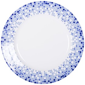 Тарелка глубокая Opal, декор «Мозайка», 22 см