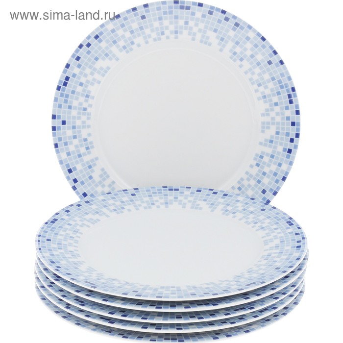 Тарелка мелкая Opal, декор «Мозайка», 25 см