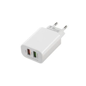 Сетевое зарядное устройство LuazON LN-110AC, 2 USB, 2 A, белое Ош