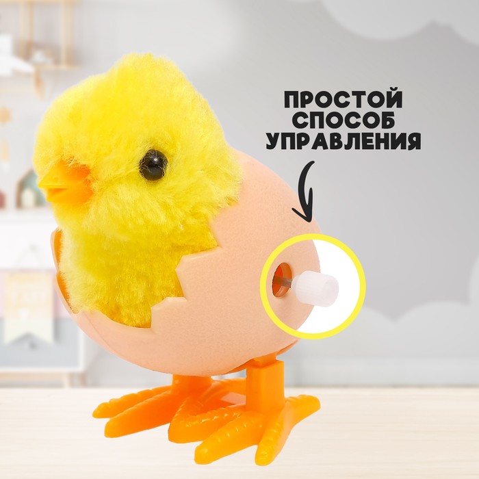 Заводная игрушка «Цыплёнок в яйце», МИКС