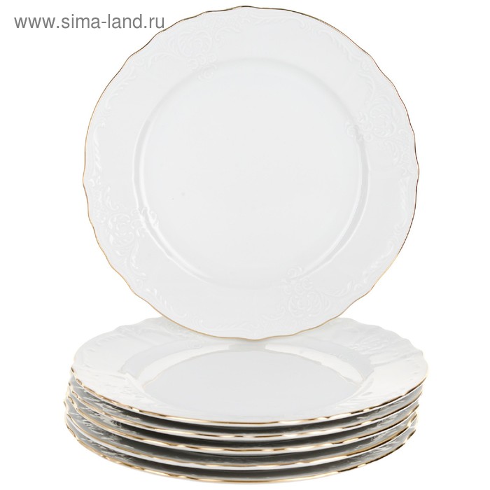 Тарелка мелкая Bernadotte, декор «Отводка золото», 21 см тарелка десерная отводка золото d 21 см декор