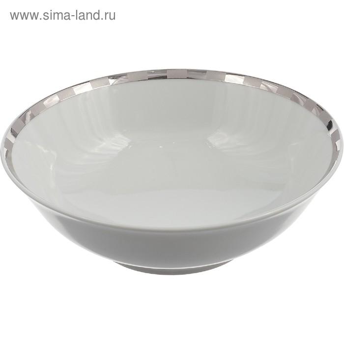 

Салатник круглый Opal, декор «Платиновые пластинки», 16 см