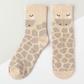 Носки детские KAFTAN «Жираф», размер 16-18, цвет бежевый