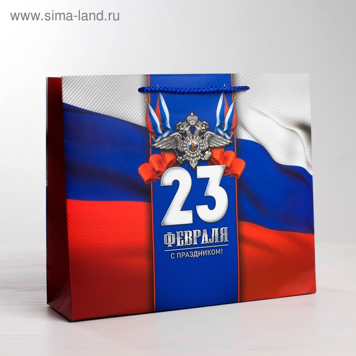 

Пакет ламинированный горизонтальный «С Праздником!», MS 23 × 18 × 10 см