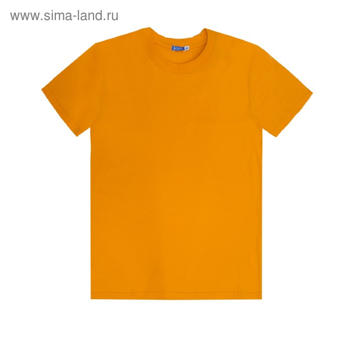 фото Футболка мужская, размер 44, цвет оранжевый let's go