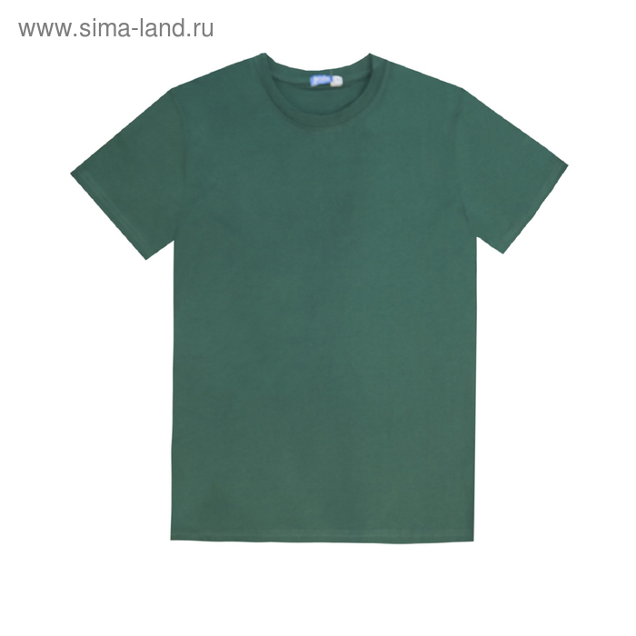 Футболка мужская, размер 58, цвет тёмно-зелёный рубашка мужская размер 58 цвет тёмно синий