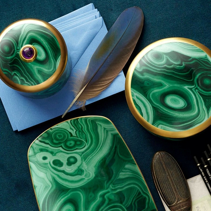 Свеча "Малахит"