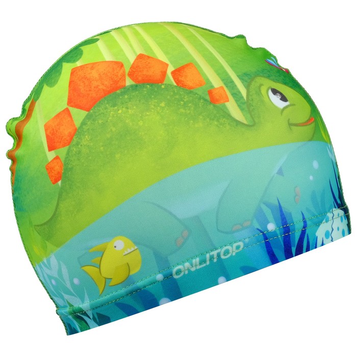 Набор детский «Динозаврик», шапочка, очки для плавания, мешок