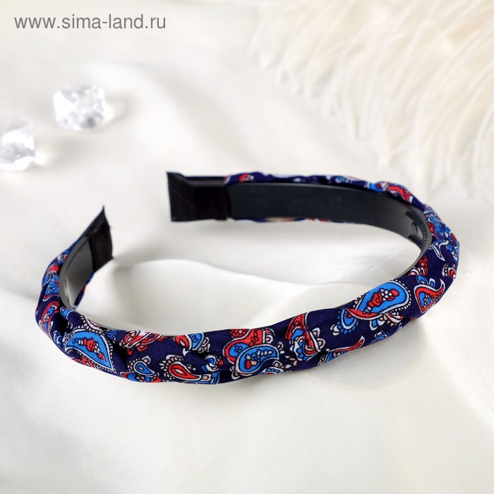 

Ободок для волос "Амалия" 2 см, орнамент, микс