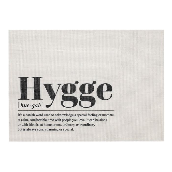 фото Салфетка на стол "hygge", пвх, 40х29 см доляна