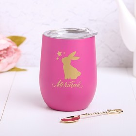 

Подарочный набор "Мечтай", термокружка, ложка, сохраняет тепло 1 ч