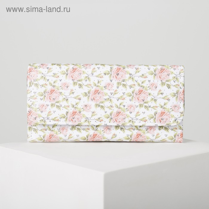 Кошельки Кошелёк женский, 2 отдела на клапане, цвет бежевый
