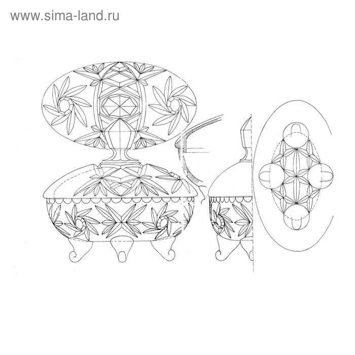 

Доза на ножке с крышкой Pinwheel, 19 см
