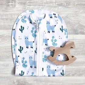 

Пелёнка-кокон, 0-3 месяцев, принт ламы мальчики