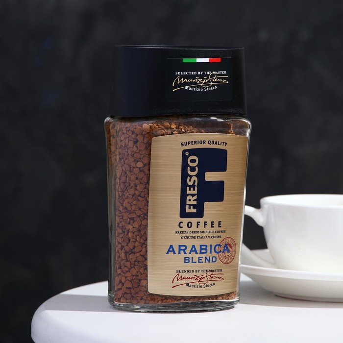 Кофе FRESCO Arabica Blend, 100 г кофе растворимый fresco blend 190 г
