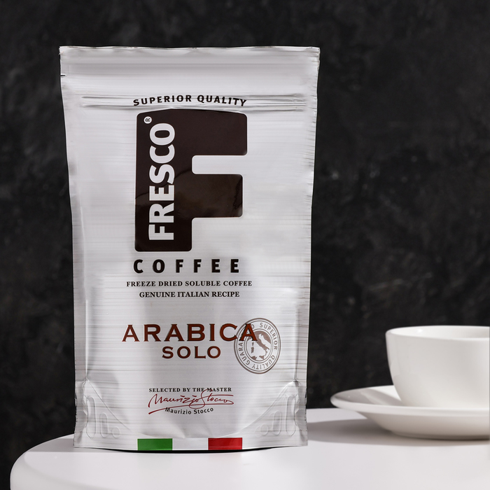 Кофе FRESCO Arabica Solo, 190 г кофе молотый в растворимом fresco arabica doppio 190 г