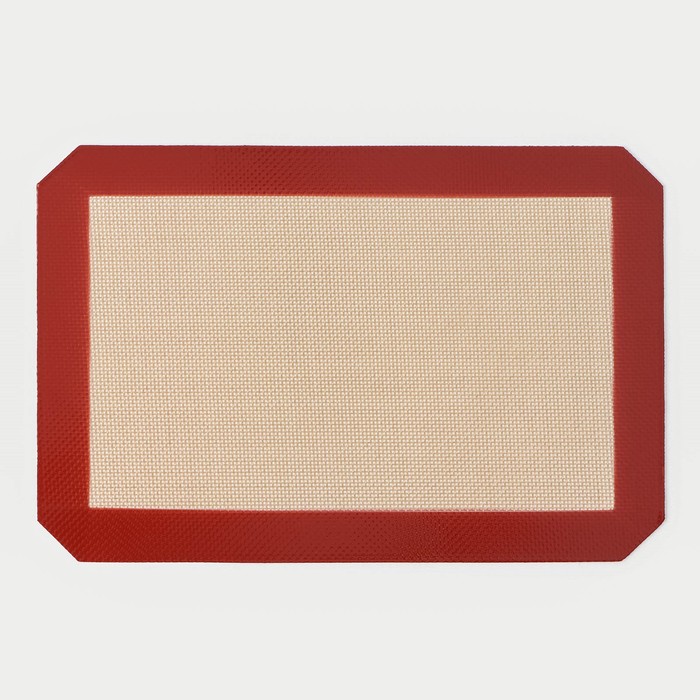 Армированный коврик Доляна, силикон, 30×20 см, цвет бежевый армированный коврик с разлиновкой доляна силикон 40×60 см цвет белый