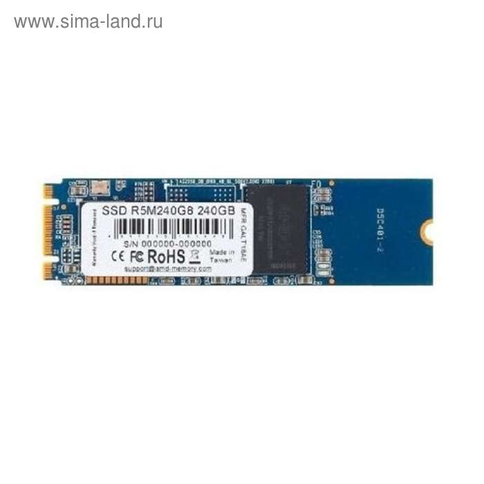 

Накопитель SSD AMD Radeon M.2 2280 R5M240G8, 240Гб, SATA III