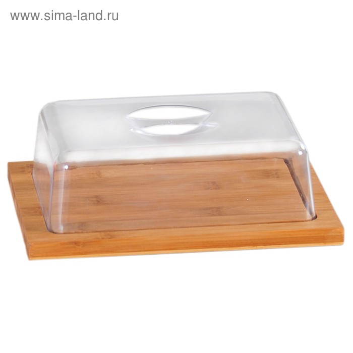 Колпак для хлеба/сыра 25×20×8 см, прямоугольная бамбук/пластик колпак для хлеба сыра kesper 25х20х8 см