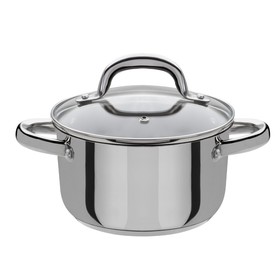 

Миникастрюля Montreal со стеклянной крышкой 14×8 см, 1.2 л