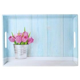 

Поднос «Тюльпаны» 50×35×4.5 см