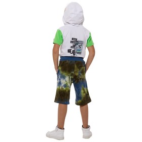 

Шорты для мальчиков, рост 128 см, цвет сине-зелёный