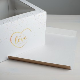 

Коробка для торта With Love, 30 х 30 х 19 см