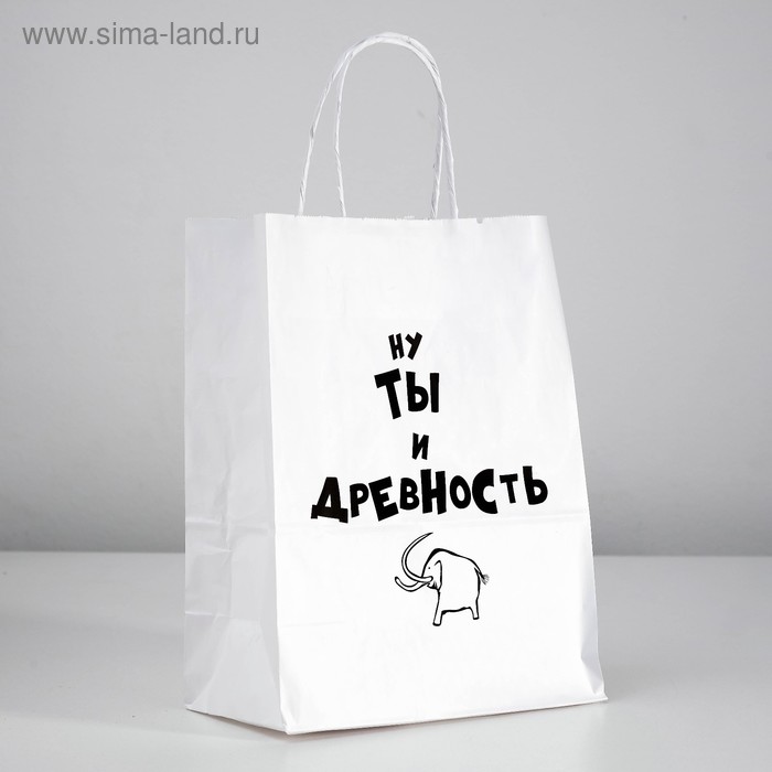 

Пакет подарочный «Ну ты и древность», 24 х 10,5 х 32 см