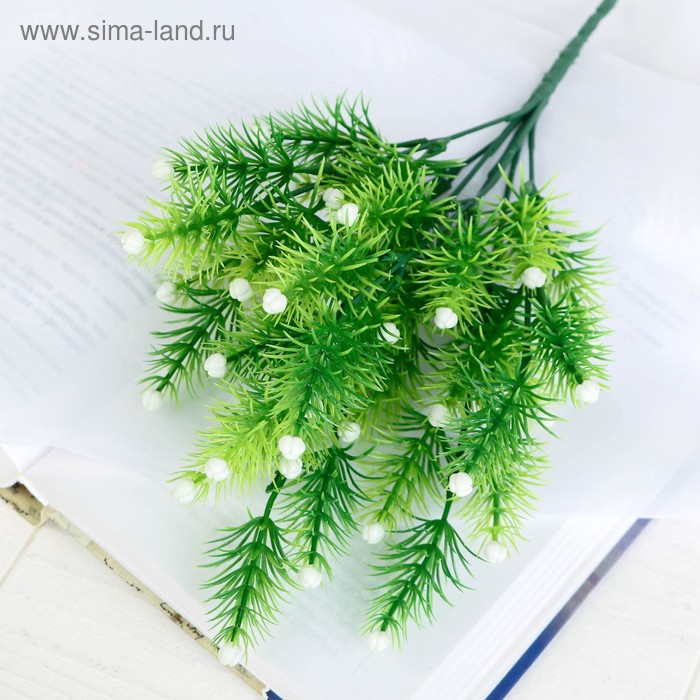 

Букет "Зелень с бусинками" 29 см