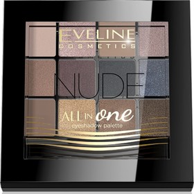 Тени для век Eveline All In One № 01 nude, 12 оттенков