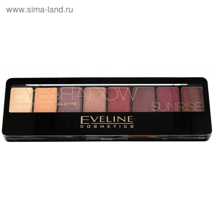 

Тени для век Eveline Professional Eyeshadow № 01 sunrise , 8 оттенков