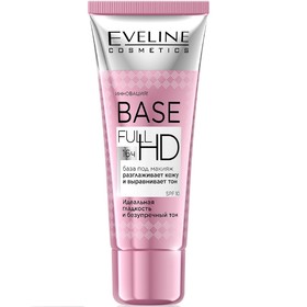 

База под макияж Eveline Base Full HD «Разглаживающе-выравнивающая», 30 мл