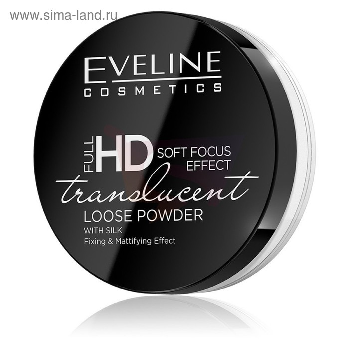 Пудра для лица Eveline Full HD Translucent, фиксирующая, тон универсальный цена и фото